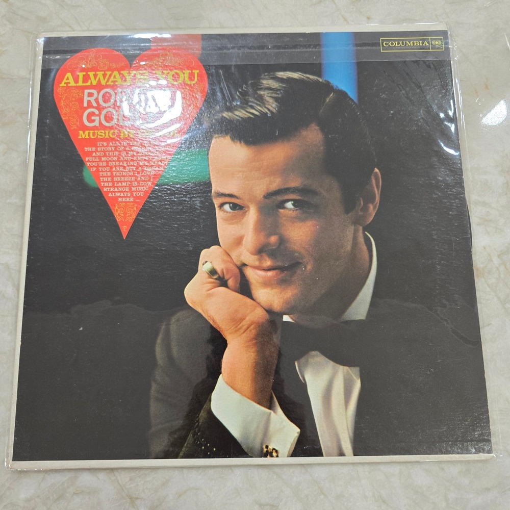 Columbia Robert Goulet Vinyl LP Unisex 12" Black Always You 6-Eye CL 1676 1961